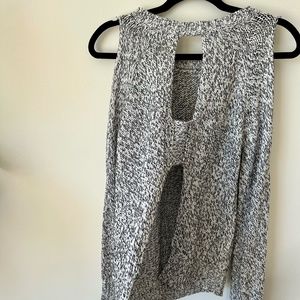 Peek-a-boo back Sweater | Knit Fall Sweater | Size M